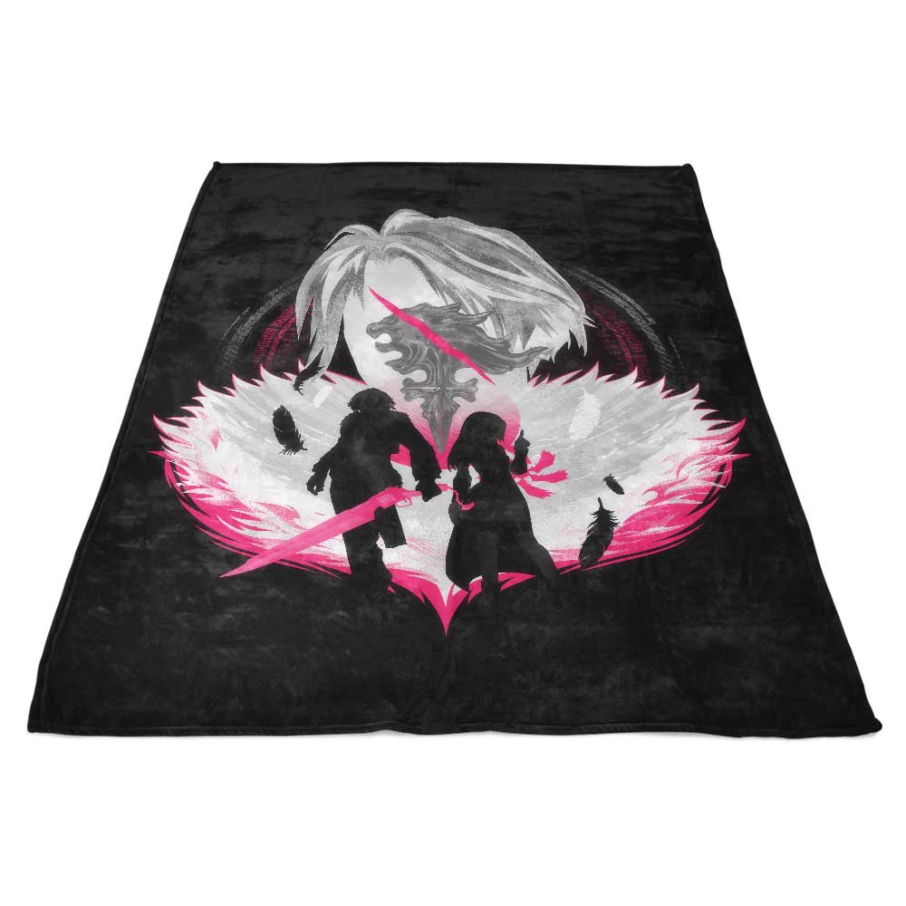 Ultra-Soft Gunblade Silhouette Fleece Blanket by Hypertwenty
