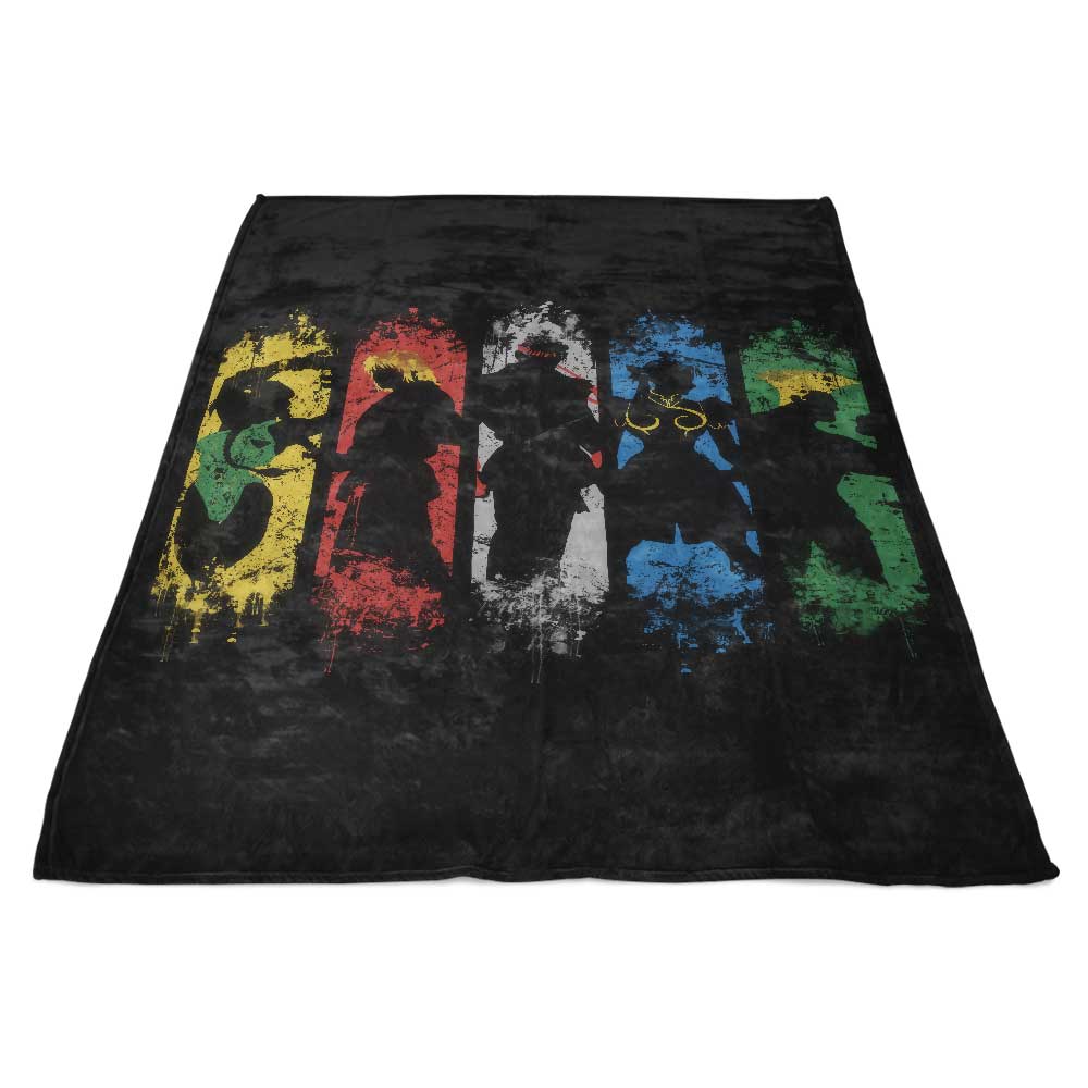 Skullpy's Shadow Fighters Themed Premium Fleece Blanket