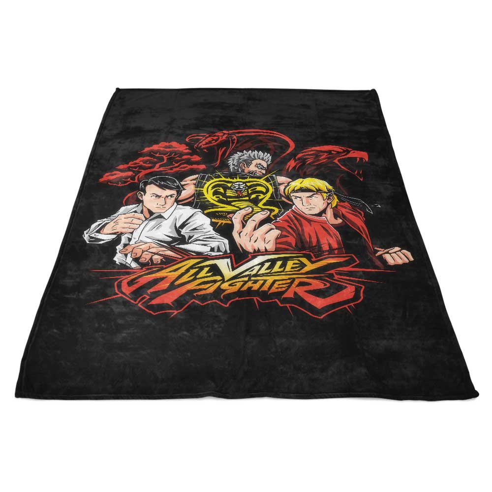 All Valley Fighter-themed Cozy Fleece Blanket for Ultimate Comfort