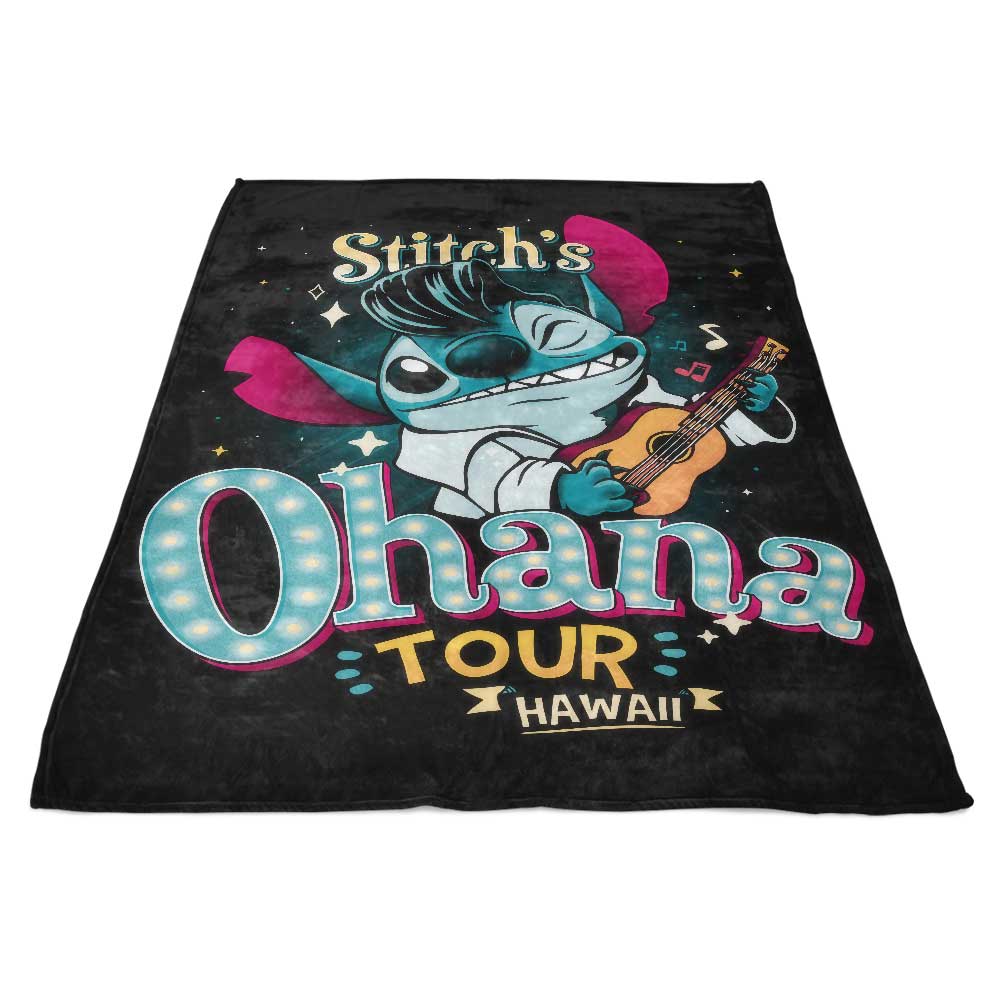 Ohana Tour Polyester Fleece Blanket for Cozy Moments