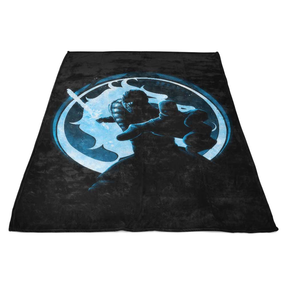 Ultra-Soft Cryomancer Ninja Polyester Fleece Blanket