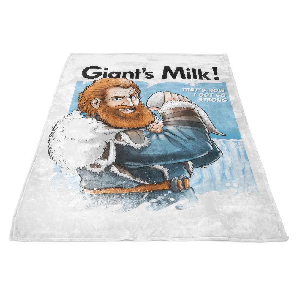 Giant's Milk Polyester Fleece Blanket with One - sided Print