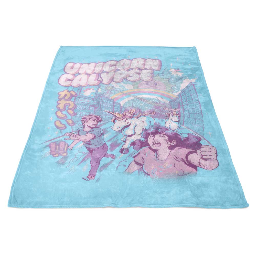 Ilustrata's Soft and Plush Unicorn Calypse Fleece Blanket