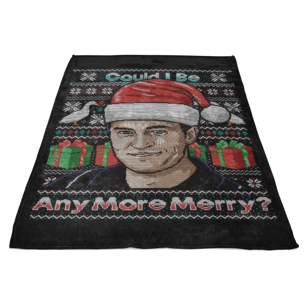 Ultra - Soft 'Could I Be Any More Merry' Fleece Blanket