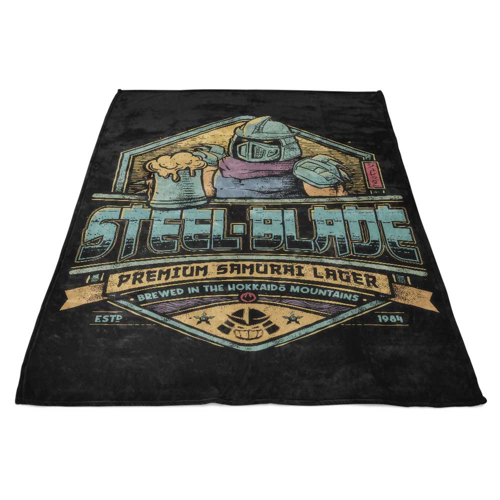 Steel Blade Lager Branded Premium Fleece Blanket for Comfort
