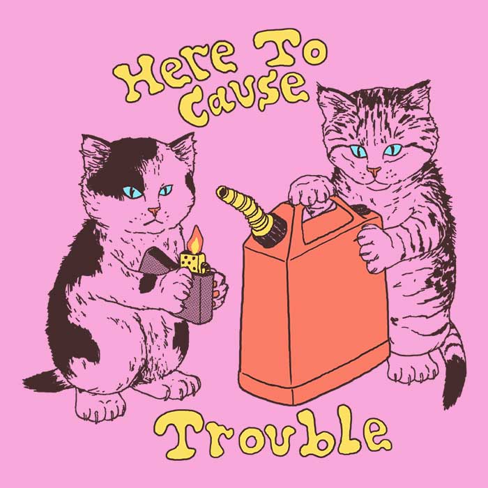 Fleece Blanket - Here to Stir Up Some Trouble