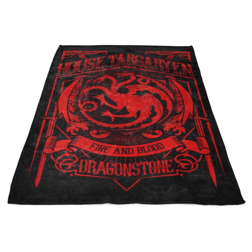 Arinesart Vintage Dragon Patterned Fleece Blanket for Comfort