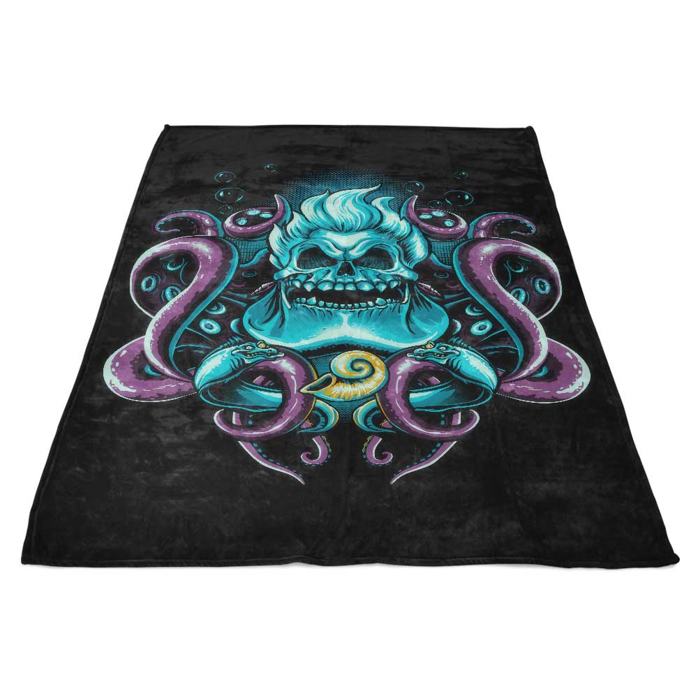 Ultra - Soft Sea Witch Skull Fleece Blanket by DAObiwan