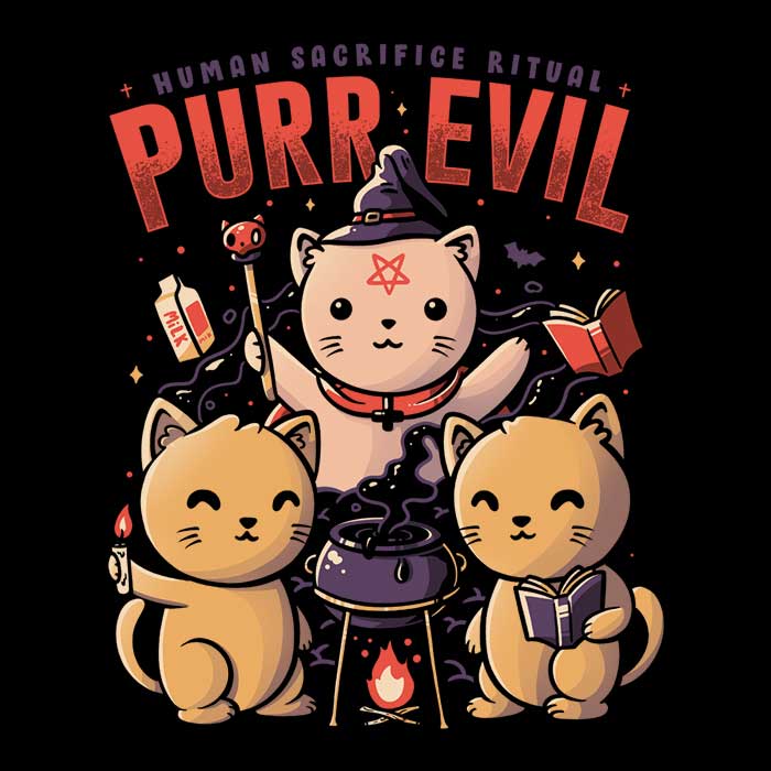 Purr Evil Fleece Blanket - A Soft and Plush Cozy Companion