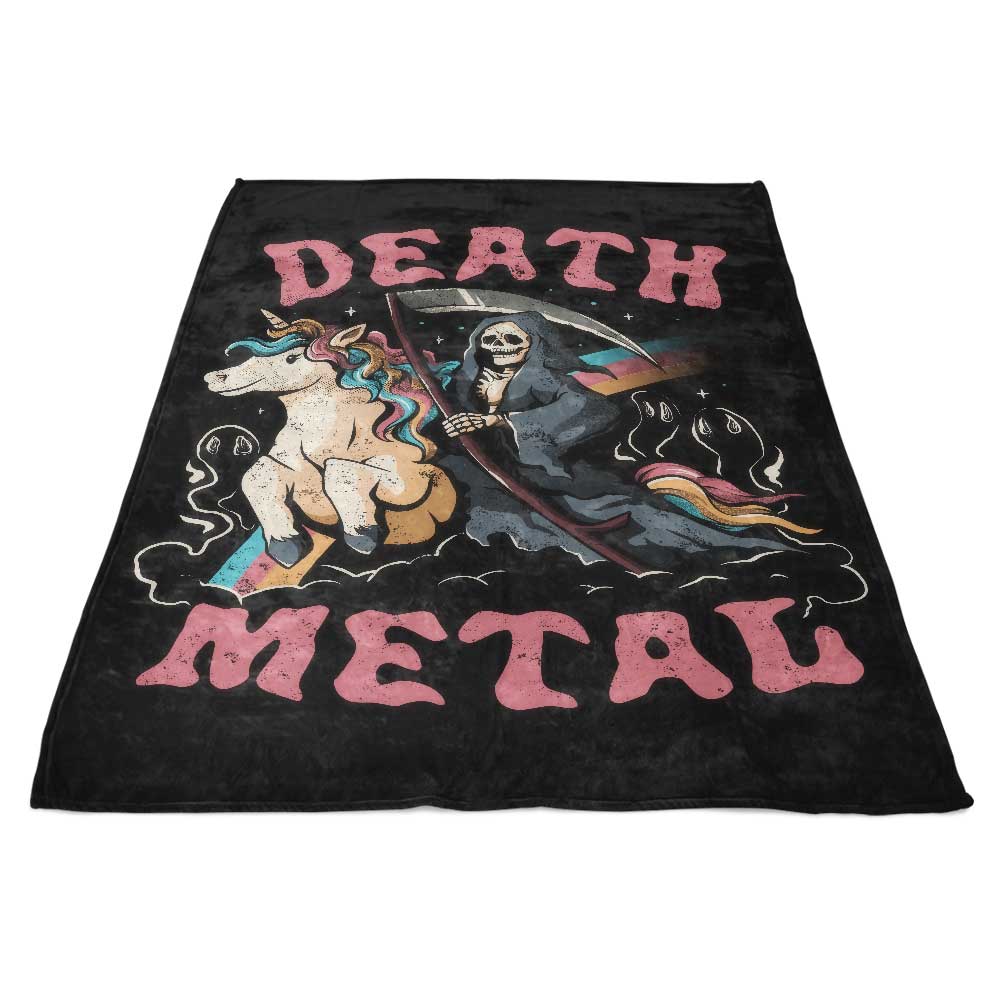 Edu.ely's Death Metal Style Fleece Blanket for Cozy Moments