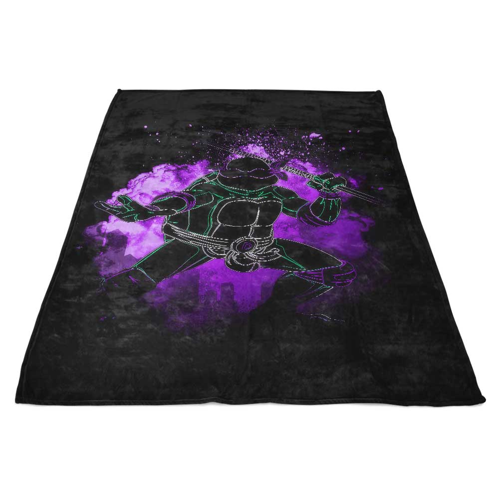 Ultra - Soft Purple Soul Fleece Blanket from Donnie Illustrations
