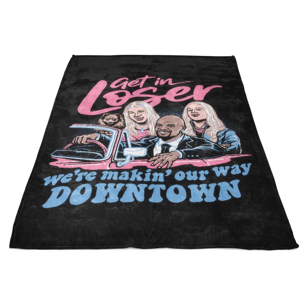 Cozy Fleece Blanket for Downtown Driving Inspired by Momma Gorilla