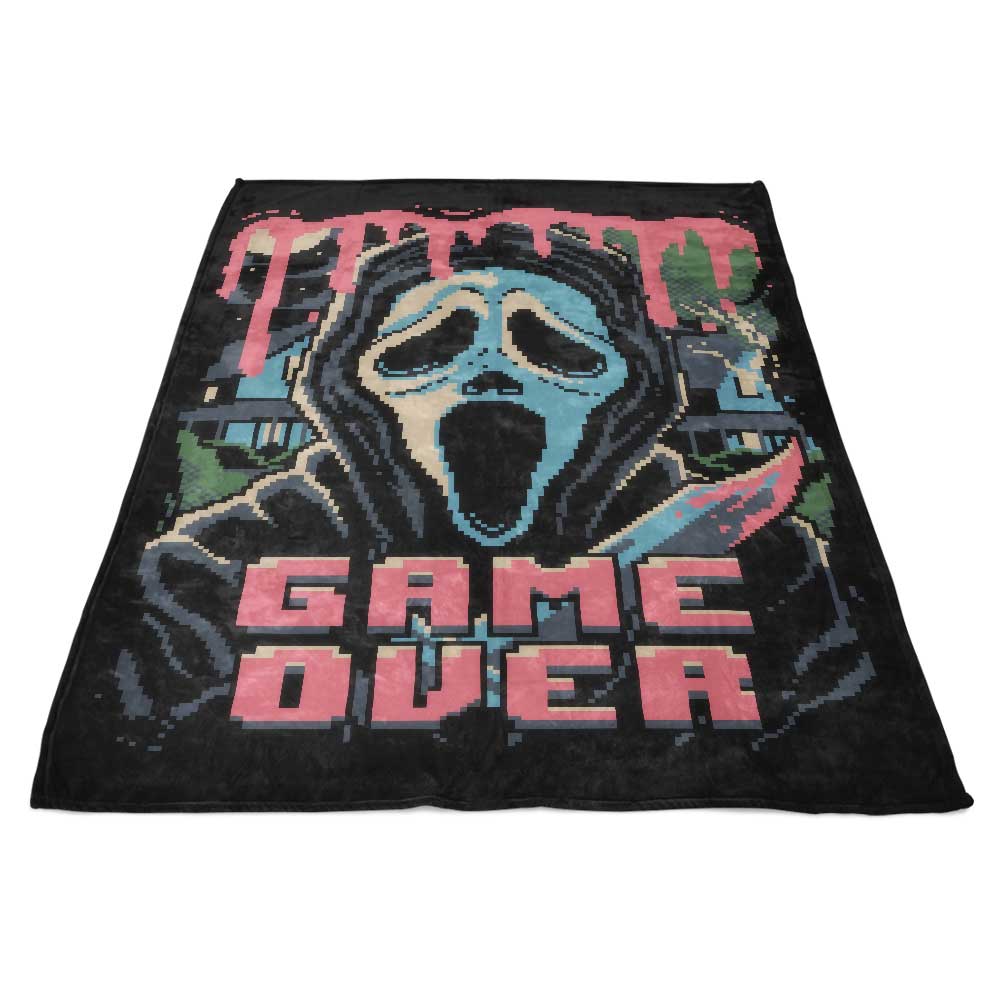 Ultra-Soft Pixel Ghost Pattern Fleece Blanket