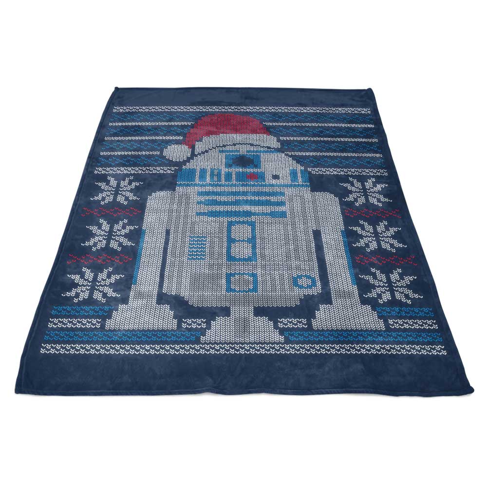 Ultra-Soft Merry Droidmas Polyester Fleece Blanket