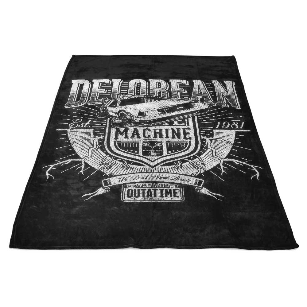 Outta Time Super Soft Polyester Fleece Blanket by CoD Designs