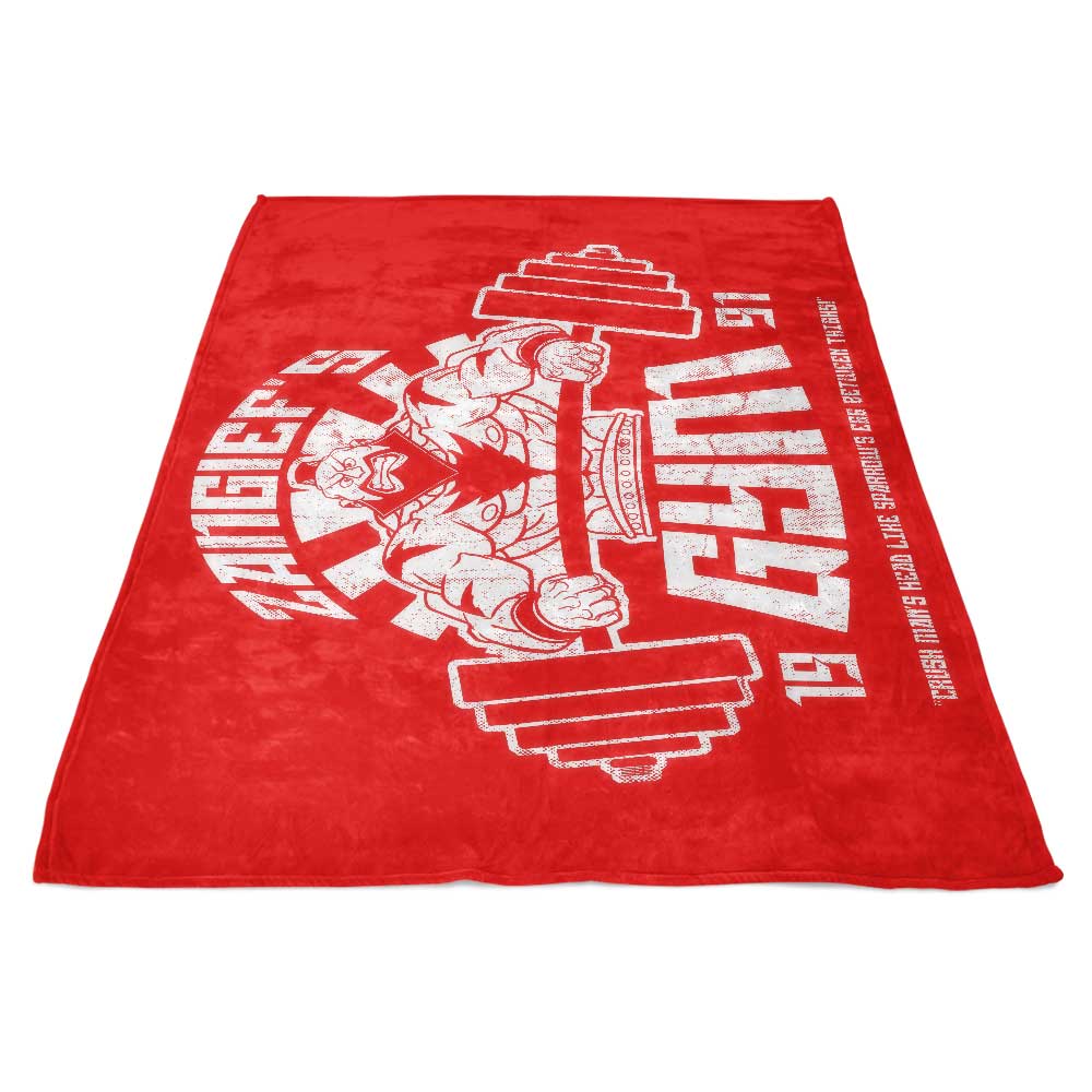 High - Quality Fleece Blanket Inspired by Zangief Gym