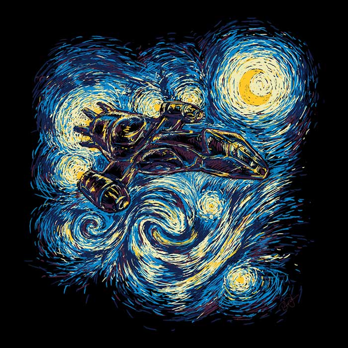 Starry Night Flight - Cozy Fleece Blanket by Twenty27 Design
