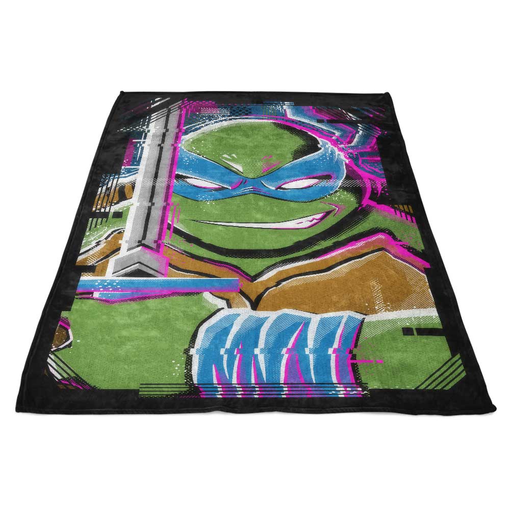 Ultra - Soft Leo Glitch Polyester Fleece Blanket Made in USA