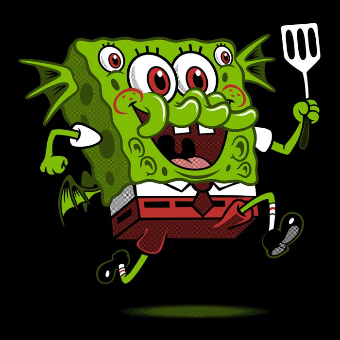 Elder Gods Squarepants Themed Super - Soft Fleece Blanket by Nemons