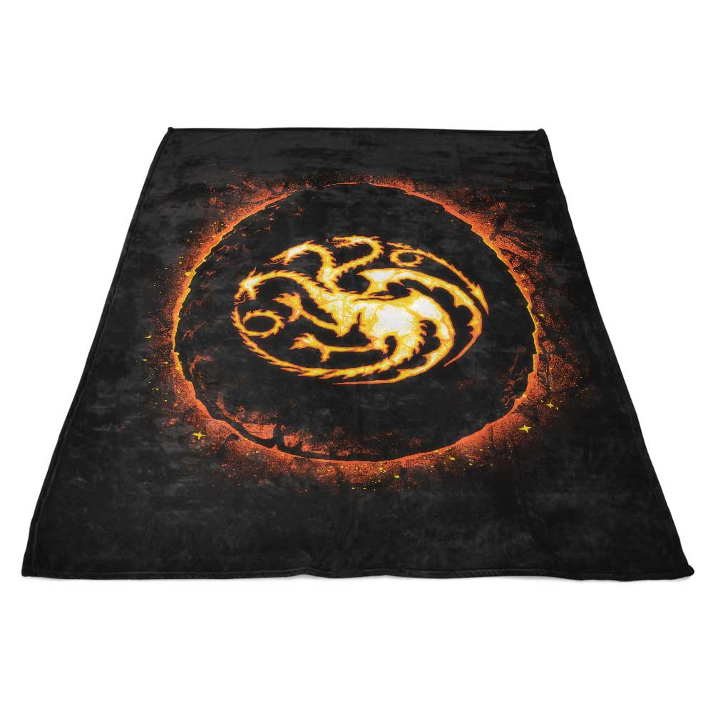 Dragon Egg Themed Ultra - Soft Fleece Blanket for Comfort
