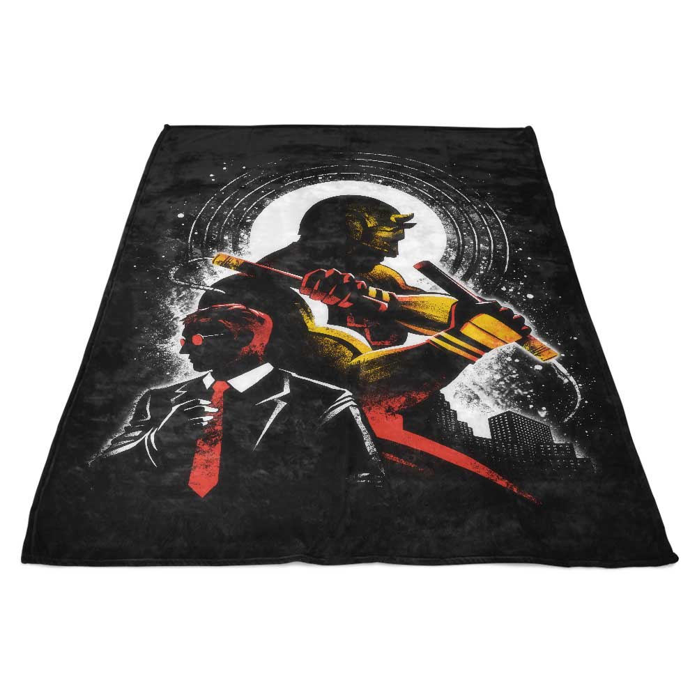 Alemaglia's 'Devil in LA' Fleece Blanket - Ultra - Soft and Comfortable