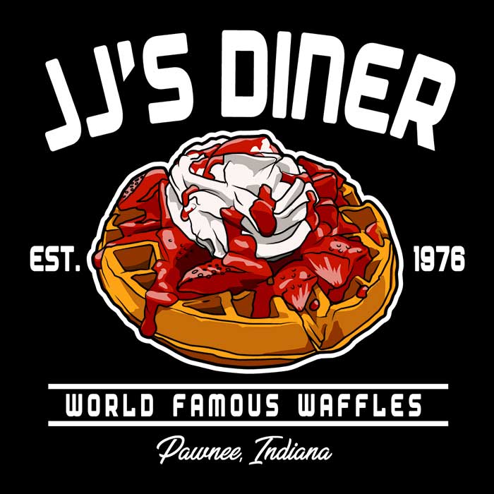 Cozy Fleece Blanket with JJ's Famous Waffles Design