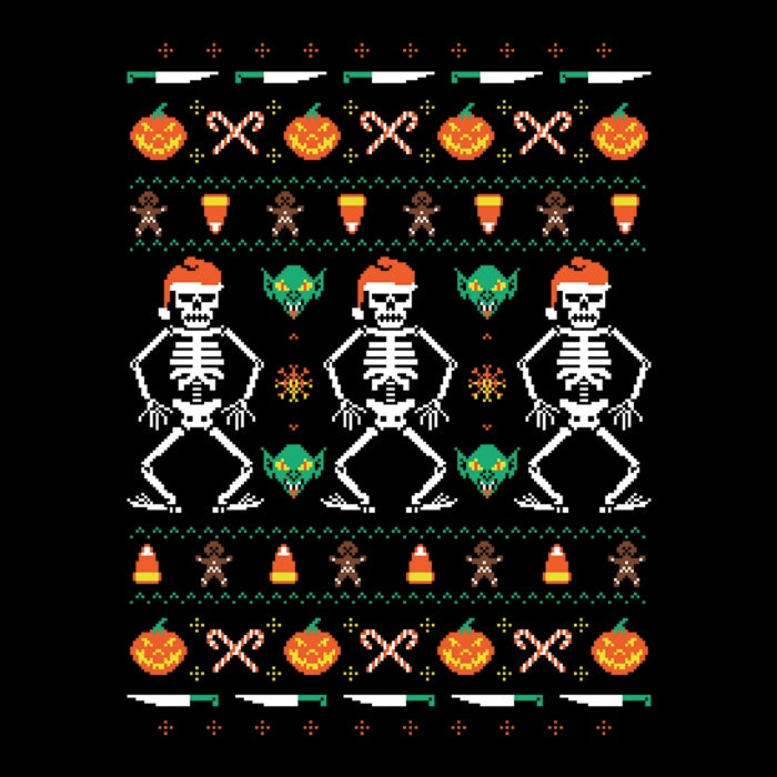 Trick or Christmas Themed Polyester Fleece Blanket for Warmth and Comfort