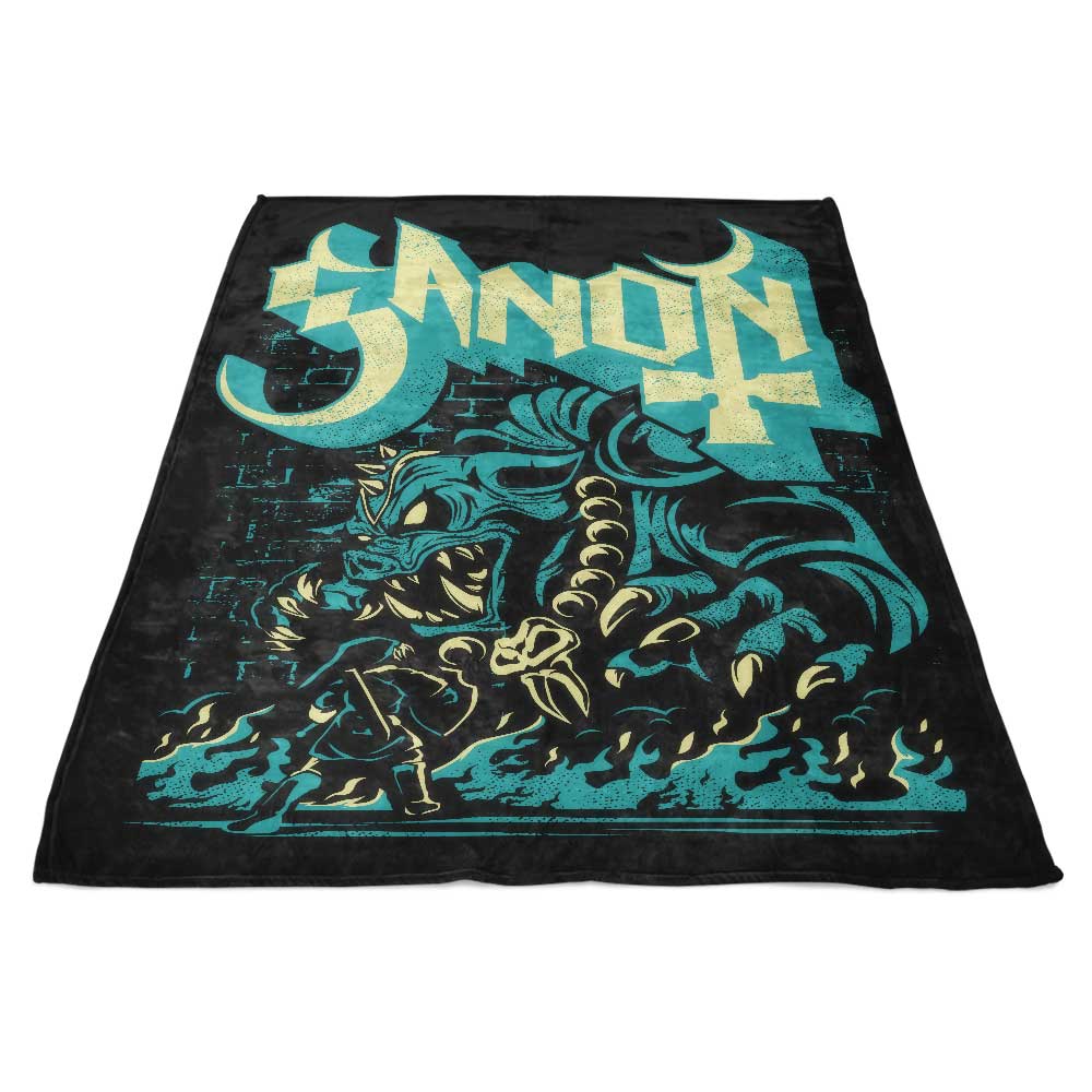 Ultra - Soft Fleece Blanket: The Monstrous Prince of Darkness Design