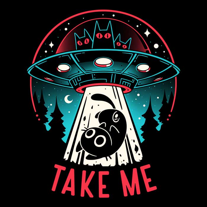 Kitty Alien Encounter Cozy Fleece Blanket for Warmth and Comfort