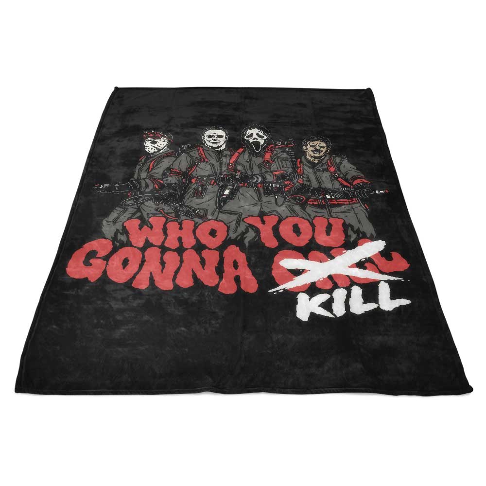 Who Are You Going to Kill - Momma Gorilla Brand Fleece Blanket for Cozy Moments