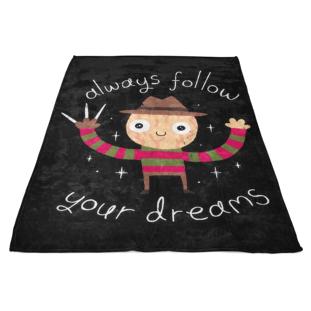 Ultra-Soft 'Always Follow Your Dreams' Polyester Fleece Blanket