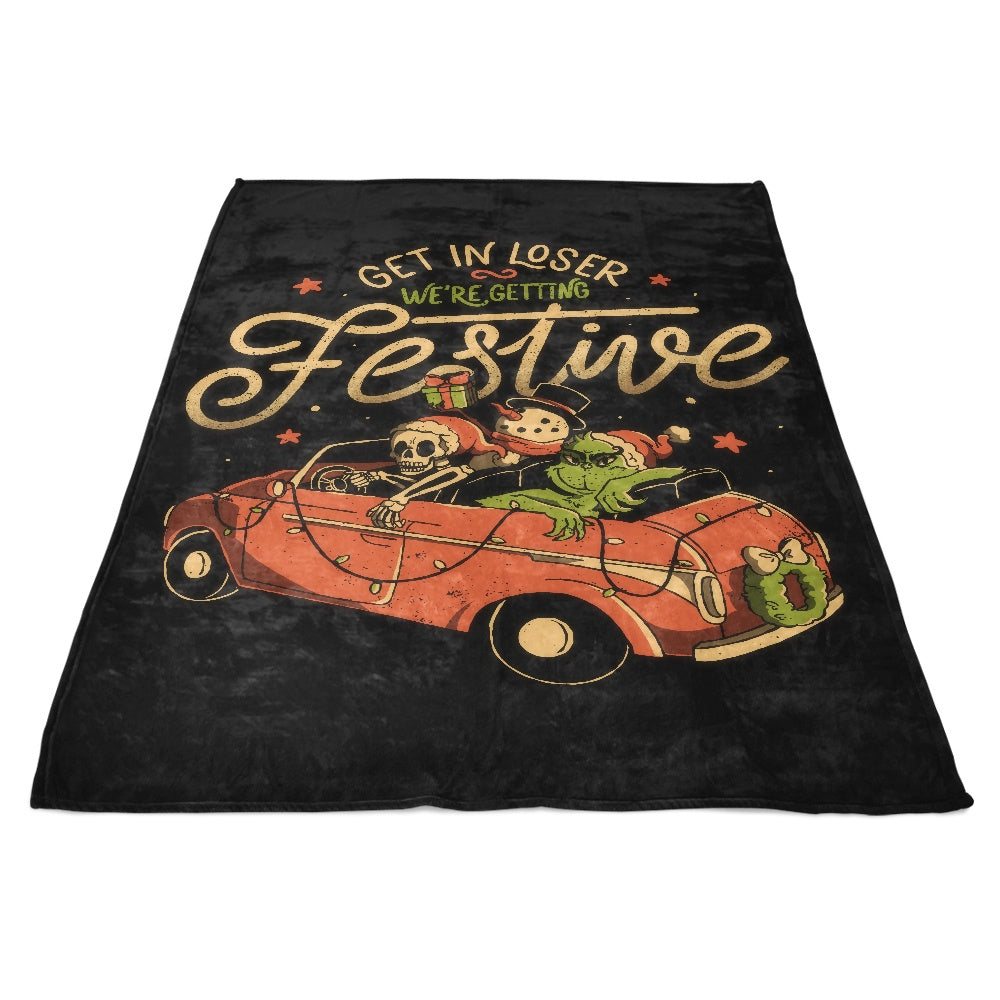 Festive - High - Quality Fleece Blanket for Cheerful Moments