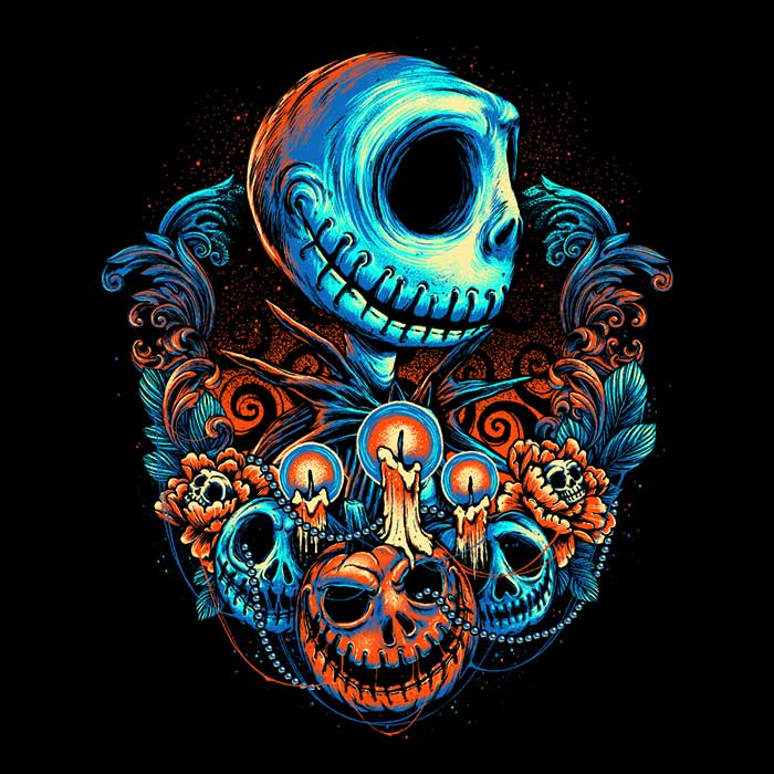 Vibrant Pumpkin King Design - Cosy Polyester Fleece Blanket