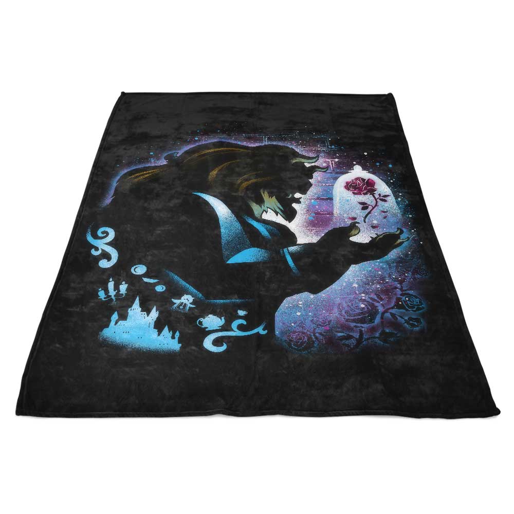 Magical Enchanted Rose 100% Polyester Fleece Blanket