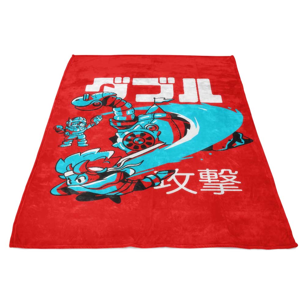 Sketchdemao's Fire Whirl Design Fleece Blanket for Cozy Comfort