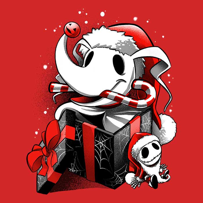 Ultra - Soft Christmas Ghost Dog Fleece Blanket for Cozy Nights