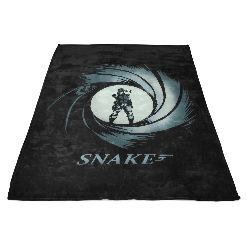 Double O Snake Pattern Fleece Blanket - A Cozy Bedding Item