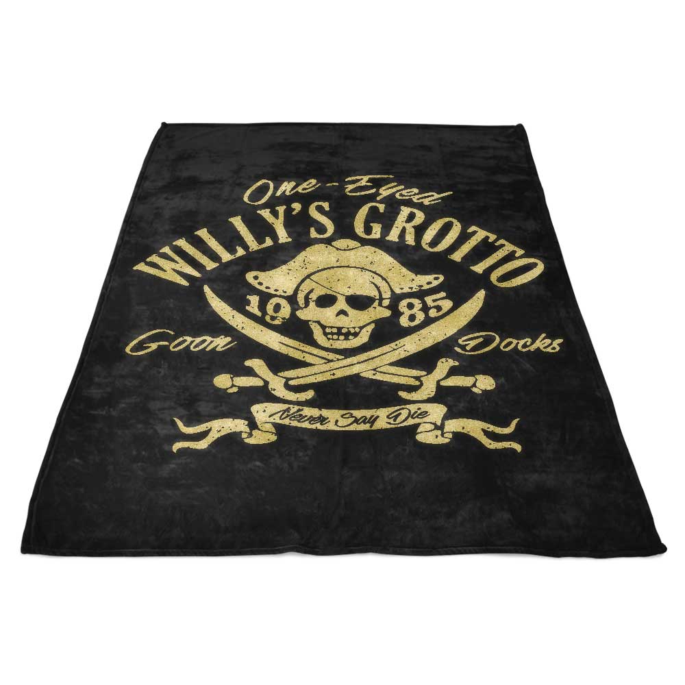 Willy's Grotto High - Quality Polyester Fleece Blanket by CoD Designs