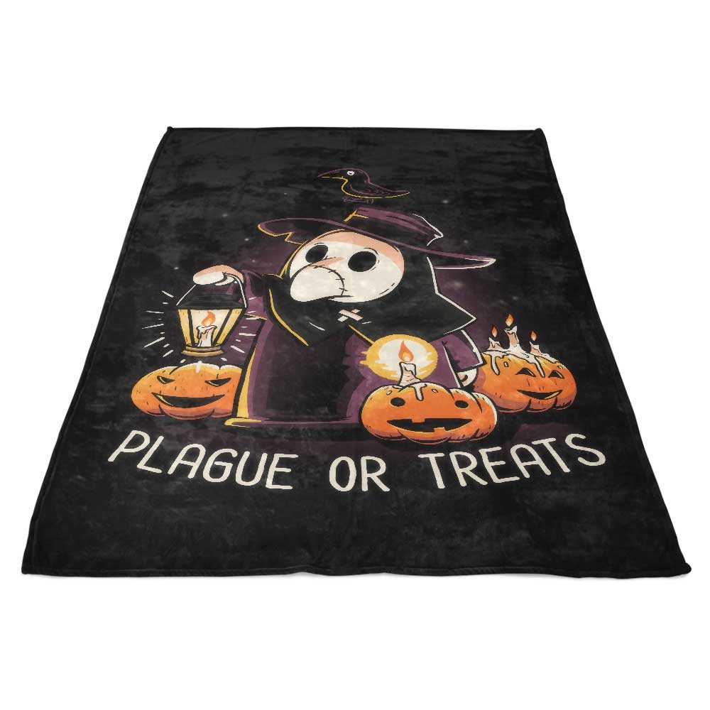 Plague or Treat Themed Ultra - Soft Fleece Blanket for Comfort and Coziness