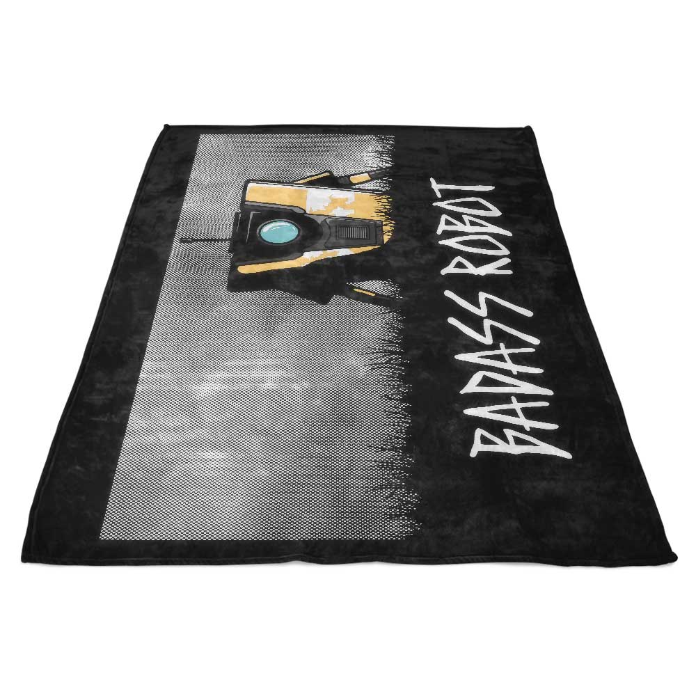 Awesome Badass Robot-themed Polyester Fleece Blanket