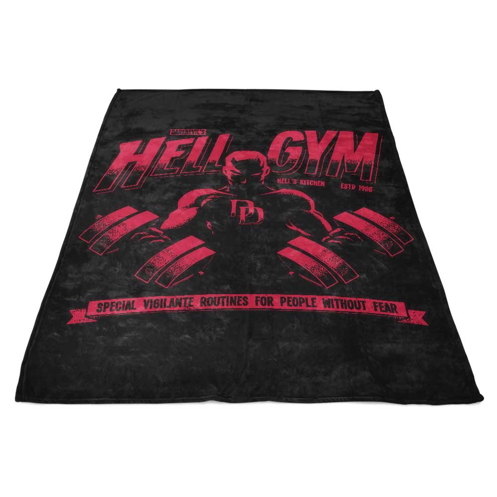 Teesgeex's Ultra - Soft Hell Gym Fleece Blanket with One - Sided Print