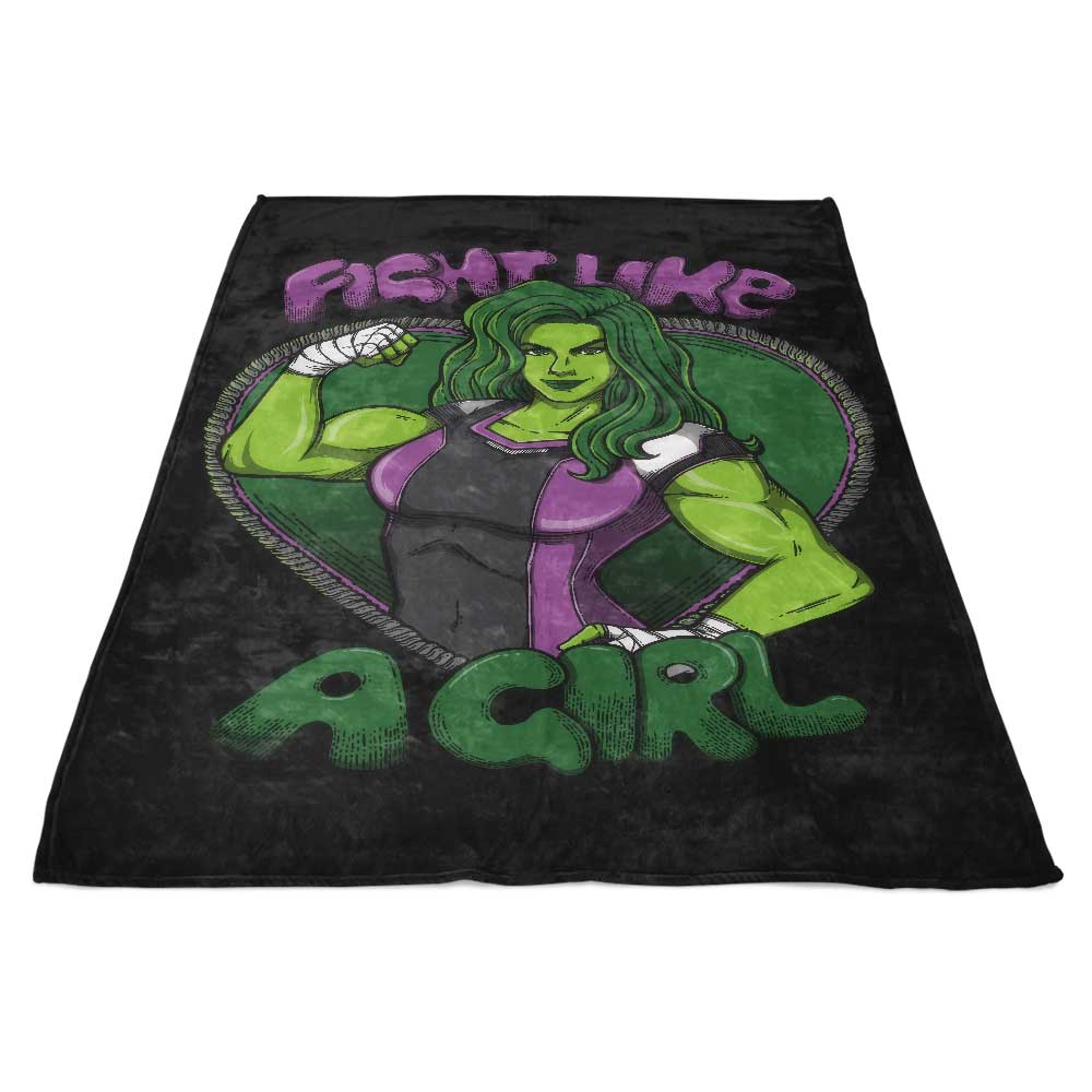 Hulk-Inspired Fleece Blanket for a Fearless Fighting Spirit