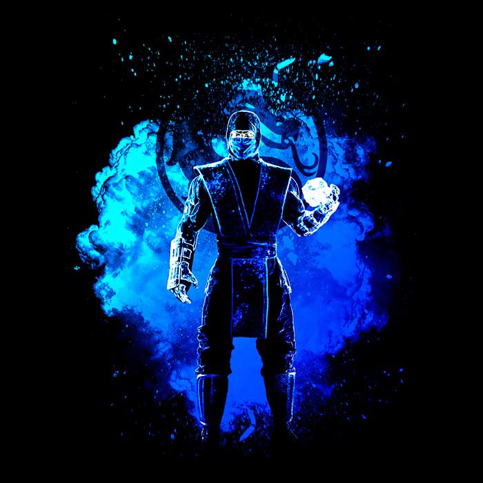 Cozy Fleece Blanket Featuring the Spirit of Ice Ninja