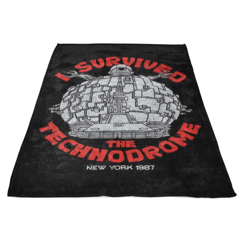 I Survived the Technodrome: A Cozy and Comfortable Polyester Fleece Blanket