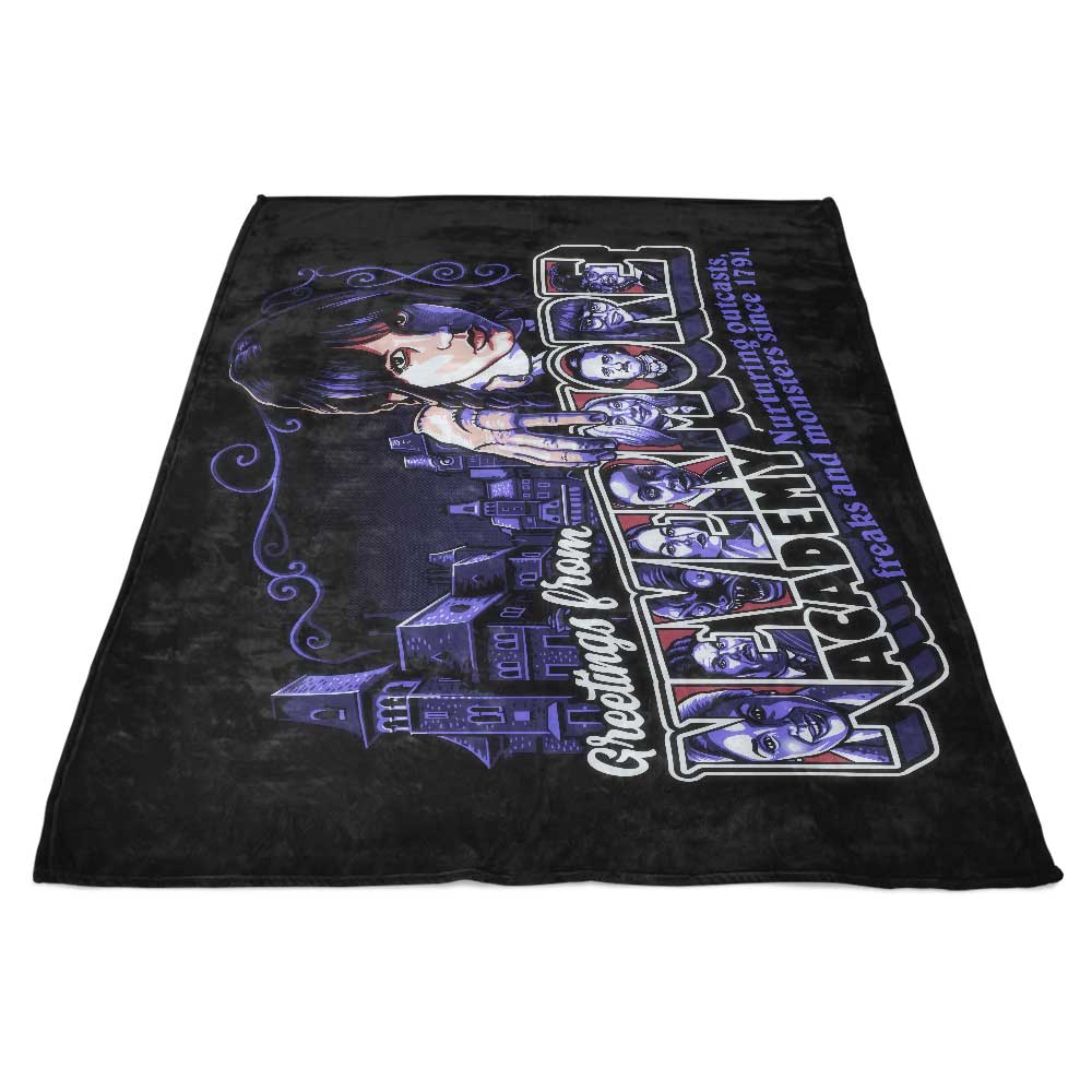 Ultra-Soft 'Greetings from Nevermore' Polyester Fleece Blanket