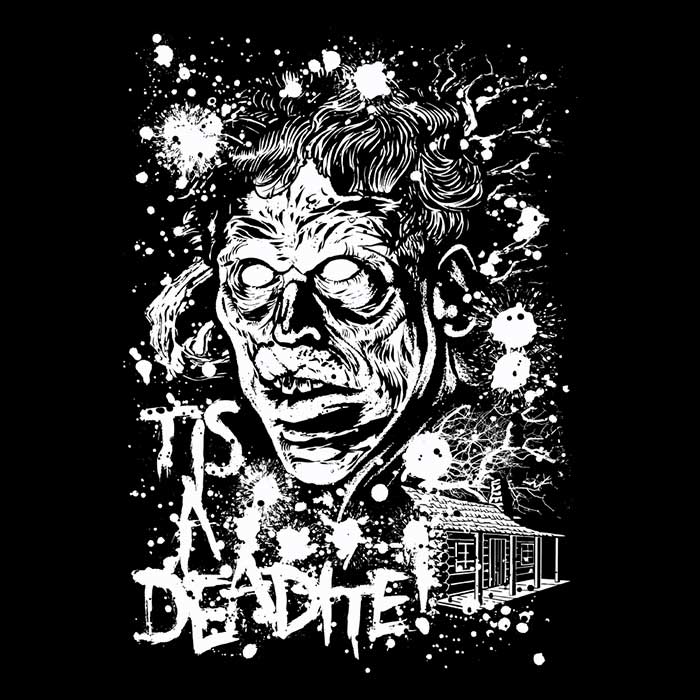 Tis a Deadite - Super Soft and Plush Polyester Fleece Blanket