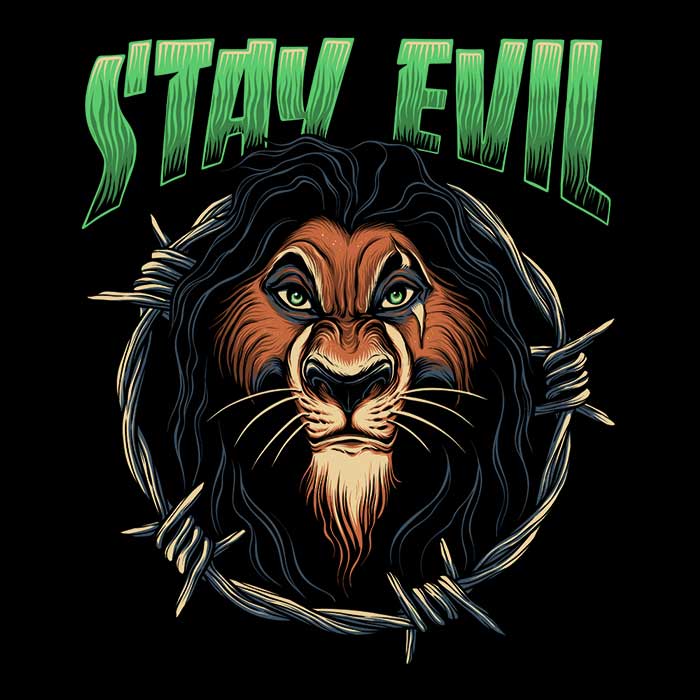 Stay Evil Polyester Fleece Blanket by Momma Gorilla