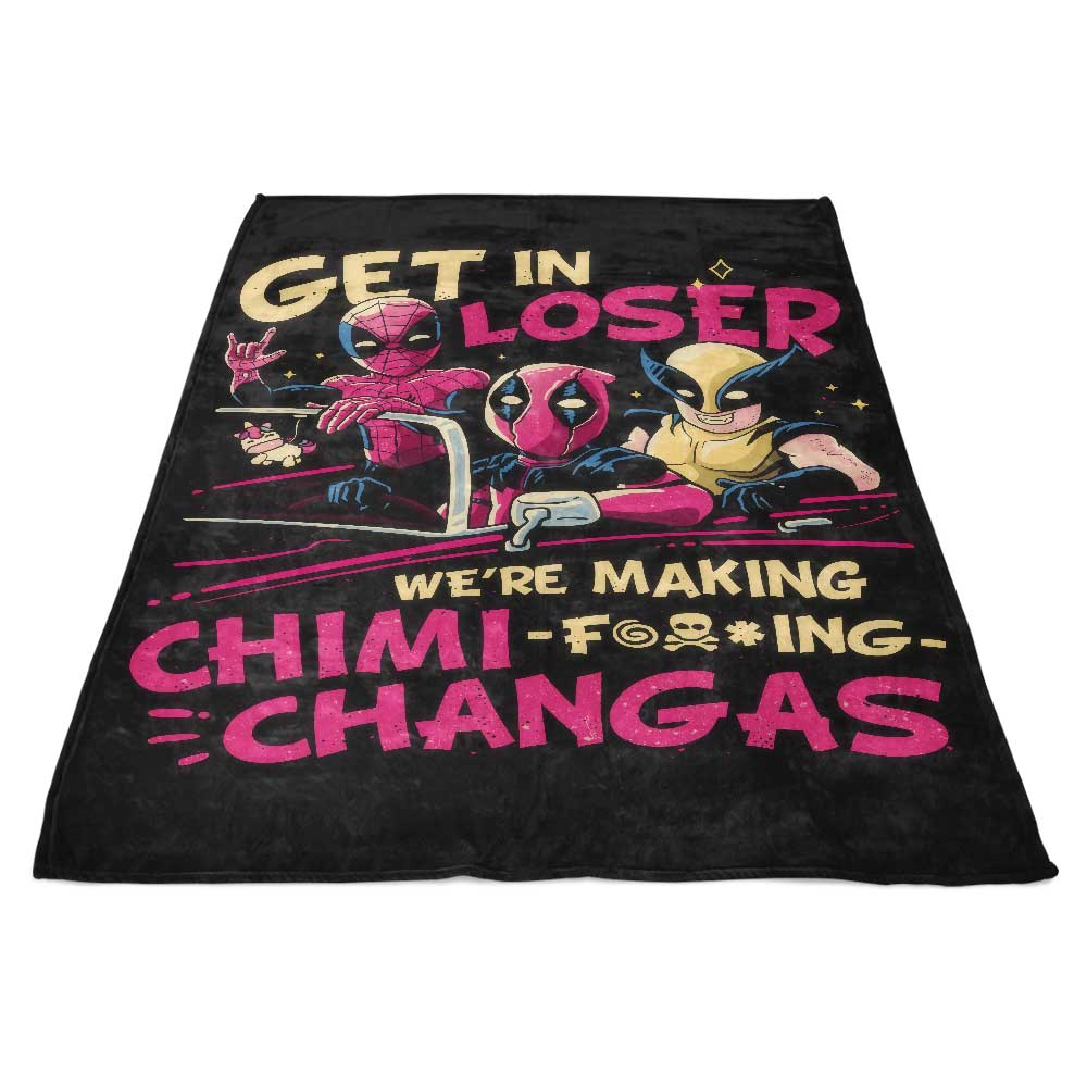 Teesgeex 'We're Making Chimichangas' Premium Fleece Blanket for Cozy Comfort