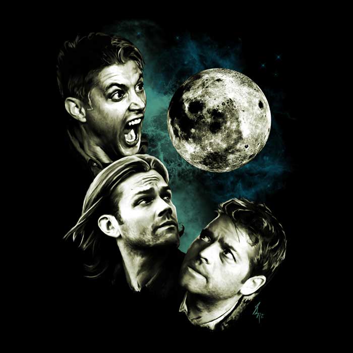 Cozy Fleece Blanket Featuring Three Super Moon Design