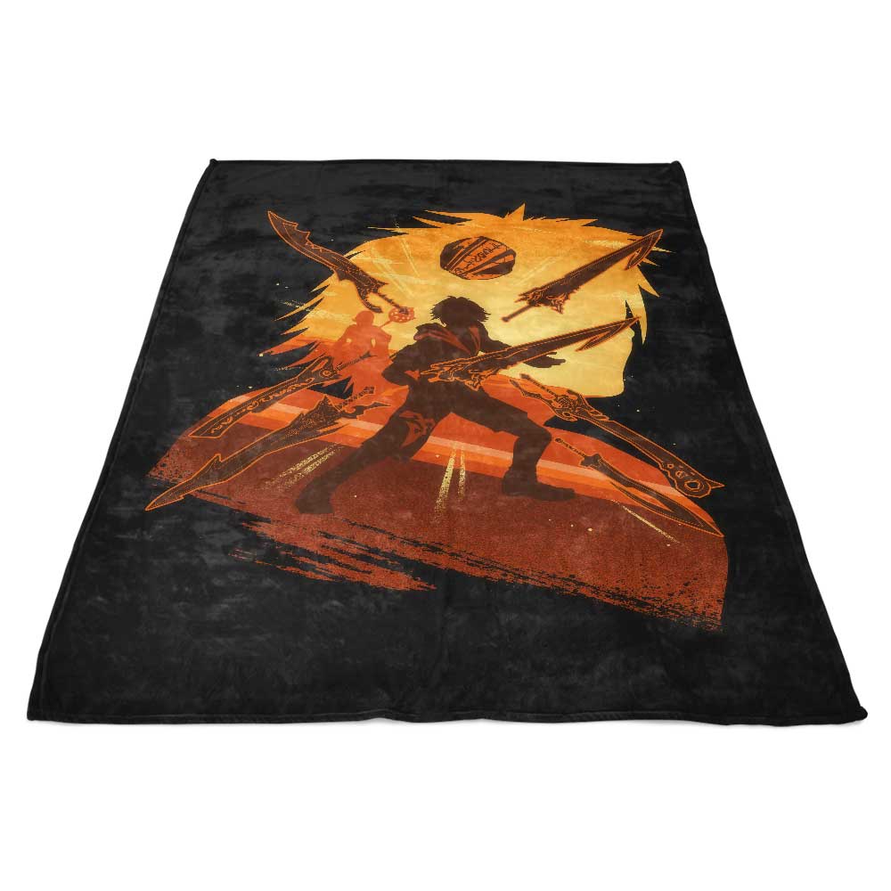 Ultra-Soft 'Attack of Tidus' Fleece Blanket for Cosy Moments